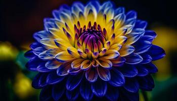 Vibrant colors of nature bouquet, a focus on foreground beauty generated by AI photo