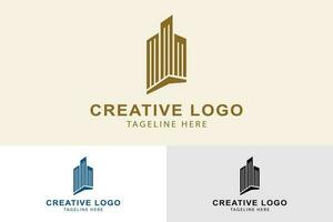 Real estate building logo. logo related to Building, Apartment, office, Architecture. Creative logo professional. simple vector design editable