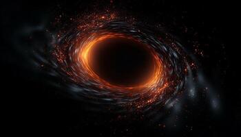 explotando supernova ilumina multi de colores galaxia en profundo espacio generado por ai foto