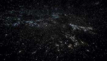 Exploding supernova illuminates milky way galaxy in abstract star field generated by AI photo