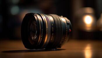 Professional photographer captures antique elegance with selective focus and zoom generated by AI photo