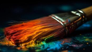 Art tools set fan paintbrush hi-res stock photography and images