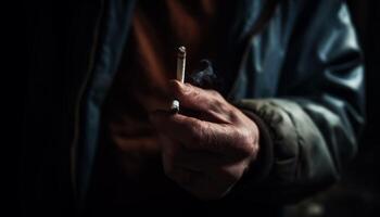 de fumar adiccion riesgos insalubre estilos de vida y cáncer enfermedad en adultos generado por ai foto