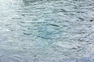 The texture of the water of the river. Natural water background with ripples and waves. photo