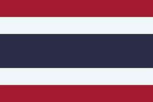 el oficial Actual bandera y Saco de brazos de el Reino de tailandia estado bandera de el Reino de tailandia ilustración. foto