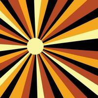 brown sunburst pattern. background sunburst with rays. background brown radial. vector