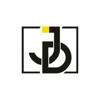 logo de letra j y re vector