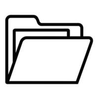folder file document line style vector