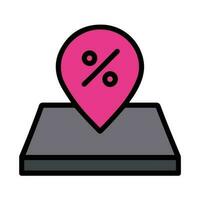 sale place location pin icon. simple flat vector icon.