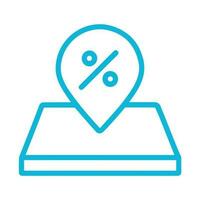 sale place location pin icon. simple flat vector icon.