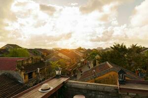 Hoi An ancient town in central Vietnam. landmark and popular for tourist attractions. photo