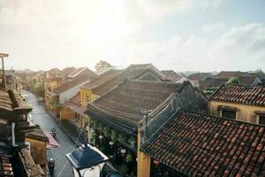 Hoi An ancient town in central Vietnam. landmark and popular for tourist attractions. photo