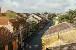 Hoi An ancient town in central Vietnam. landmark and popular for tourist attractions. photo