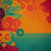 abstract floral background, abstract colorful background, abstract background with flowers. photo