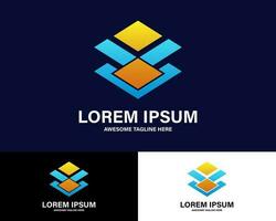 Colorful Premium Geometric Logo. vector