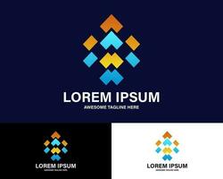 Colorful Premium Geometric Logo. vector