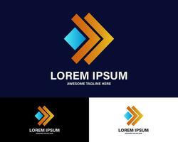 Colorful Premium Geometric Logo. vector