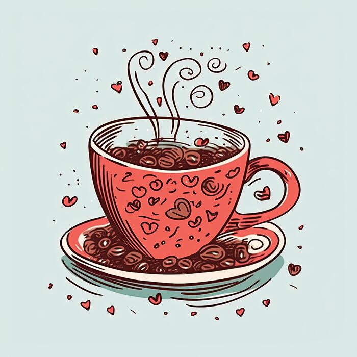 Coffee Cup Doodle Stock Photos, Images and Backgrounds for Free Download