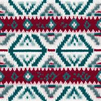 Fabric knitted seamless pattern with geometric shape spots. bright colors background for knitwear design or print, modern strips mat, illustration photo