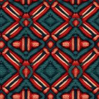Fabric knitted seamless pattern with geometric shape spots. bright colors background for knitwear design or print, modern strips mat, illustration photo