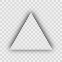Dark transparent realistic shadow. Triangle shadow vector