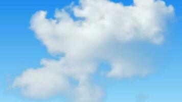 fondo natural con nubes en el cielo azul. nube realista sobre fondo azul. ilustración vectorial vector