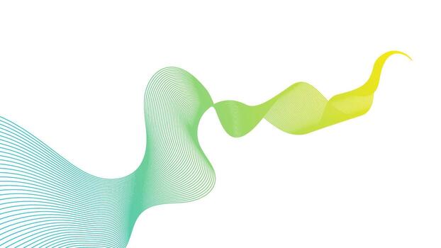 resumen fondo con vistoso ola degradado líneas vector