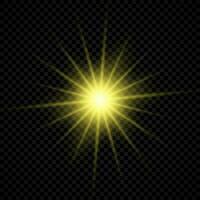 Light effect of lens flare vector