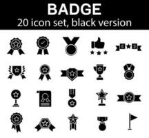 Award and Prize line icons. Badge and Achivement vector icon set.