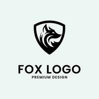 fox logo line art design logo illustration icon vector