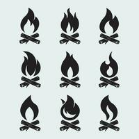 firewood logo line art design vector