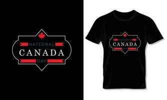 Happy Canada day typography t shirt design for celebration of Canada day. vector