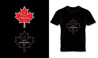 contento Canadá día tipografía t camisa diseño para celebracion de Canadá día. vector