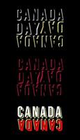 Happy Canada Day Vector Template Lettering Design.