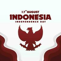 Happy Indonesia Independence Day Post Template vector