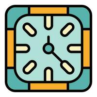 Late work daily icon vector flat