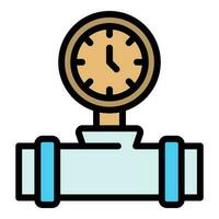 Pressure tap icon vector flat