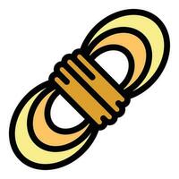 Expedition rope icon vector flat