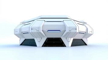 3D futuristic sci-fi white city architecture with organic skyscrapers, for science fiction or fantasy backgrounds, Abstract building, illustration photo