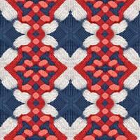 Fabric knitted seamless pattern with geometric shape spots. bright colors background for knitwear design or print, modern strips mat, illustration photo