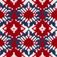 Fabric knitted seamless pattern with geometric shape spots. bright colors background for knitwear design or print, modern strips mat, illustration photo
