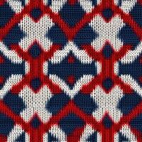 Fabric knitted seamless pattern with geometric shape spots. bright colors background for knitwear design or print, modern strips mat, illustration photo
