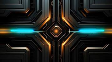 Modern futuristic dark background. Abstract futuristic background with modern shape. Techology futuristic background, illustration photo