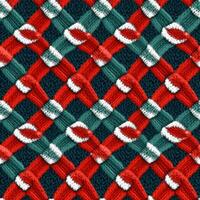Fabric knitted seamless pattern with geometric shape spots. bright colors background for knitwear design or print, modern strips mat, illustration photo