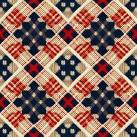Fabric knitted seamless pattern with geometric shape spots. bright colors background for knitwear design or print, modern strips mat, illustration photo
