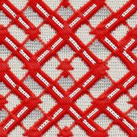 Fabric knitted seamless pattern with geometric shape spots. bright colors background for knitwear design or print, modern strips mat, illustration photo