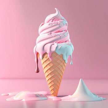Ice cream cone, photo