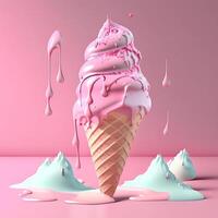 Ice cream cone, photo