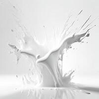 White milk splashes, photo