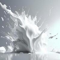 White milk splashes, photo